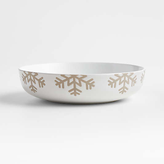 Snowflake Wren Low Bowl