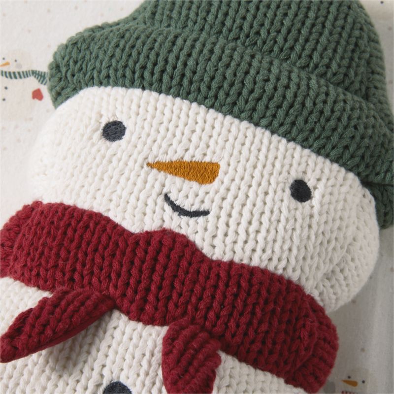 Snowman Knit Kids Christmas Throw Pillow - image 6 of 8