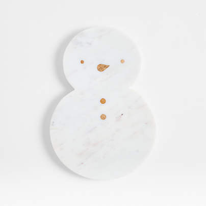 Snowman Marble Trivet