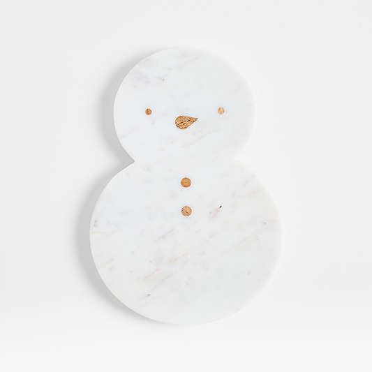 Snowman Marble Trivet