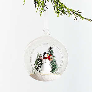 CRATE & BARREL Multi-Purpose 2016 Christmas Santa Mouse Frame Ornament NEW 