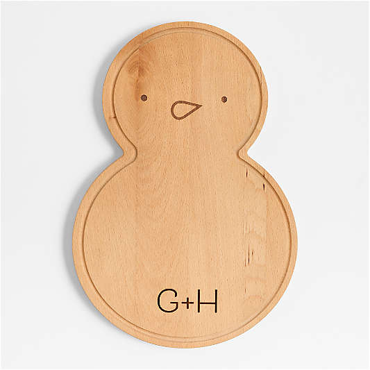 Snowman Wood Cutting Board