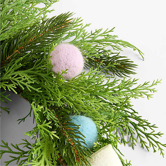 Snowy Day Kids Christmas Wee Wreath
