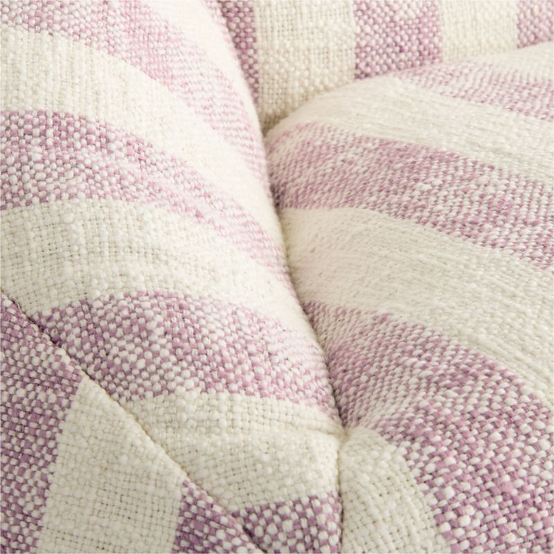 Sunset Purple Striped Organic Cotton Kids Lounge Chair - image 3 of 8