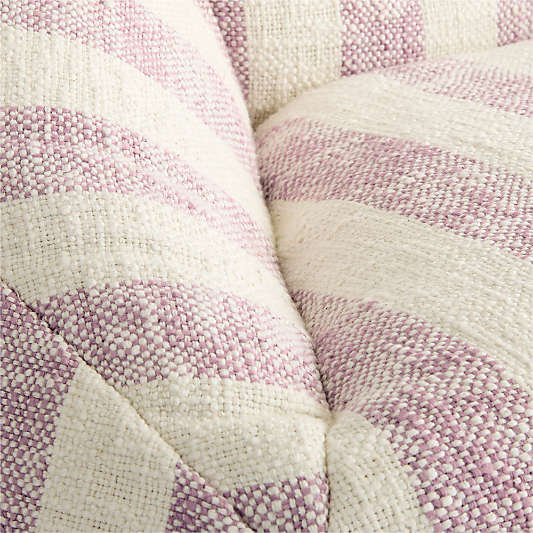 Charlie Sunset Purple Striped Organic Cotton Kids Lounge Chair