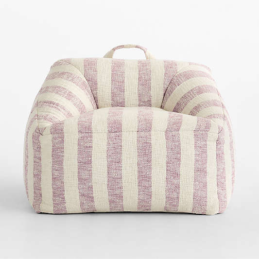 Charlie Sunset Purple Striped Organic Cotton Kids Lounge Chair