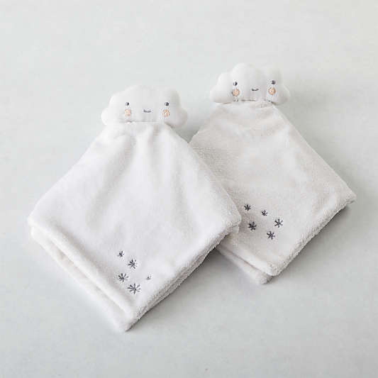 Snuggle and Share Cloud Baby Lovey, Set of 2