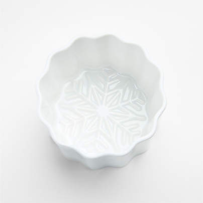 Snowflake Porcelain Ramekin