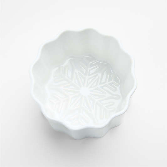 Snowflake Porcelain Ramekin