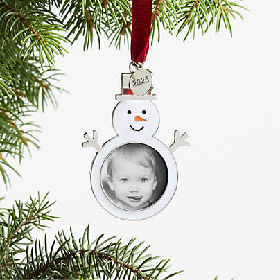 Snowman 2026 Frame Christmas Tree Ornament