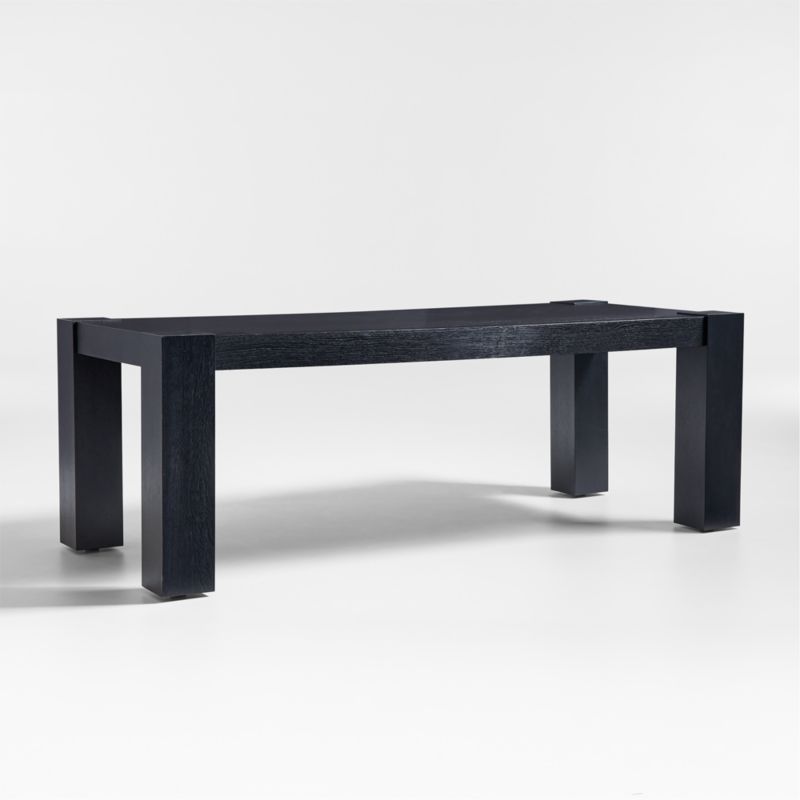 Sobro 86" Black Wood Dining Table - image 0 of 14