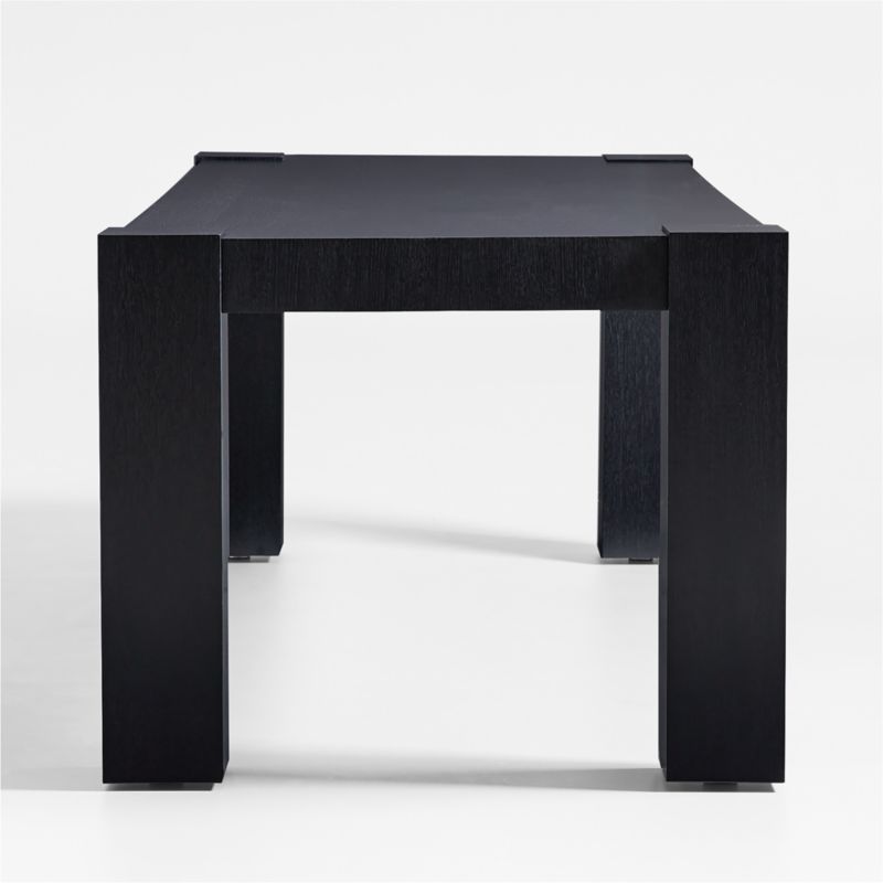 Sobro 86" Black Wood Dining Table - image 5 of 14