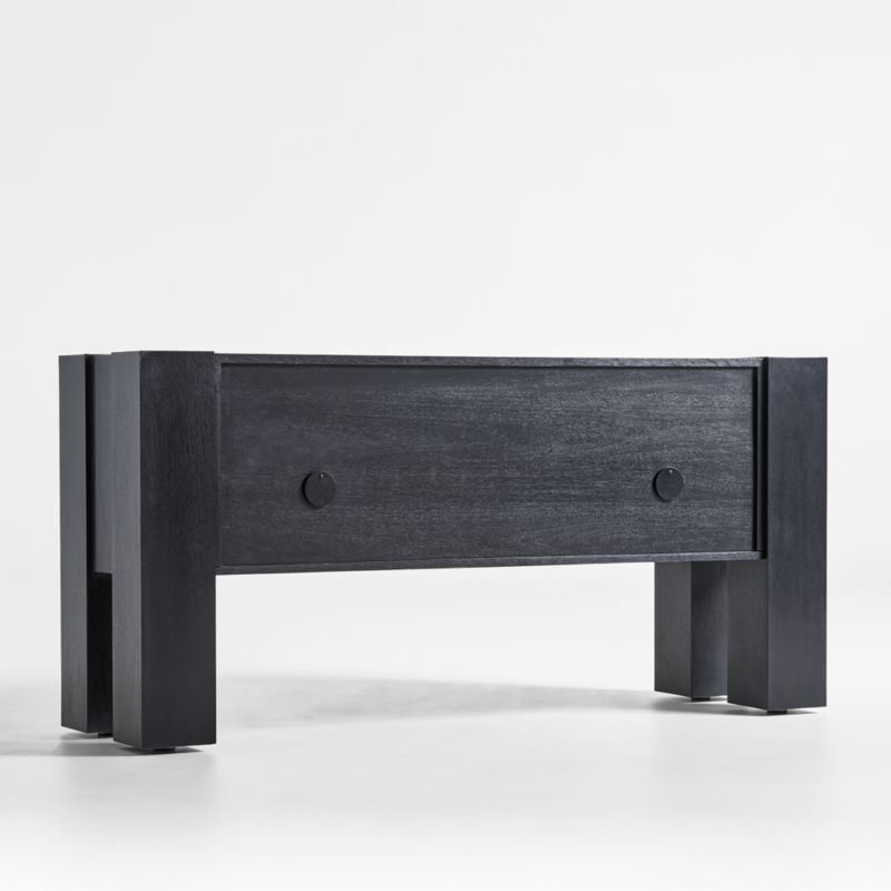 Sobro Black Wood Sideboard - image 7 of 9