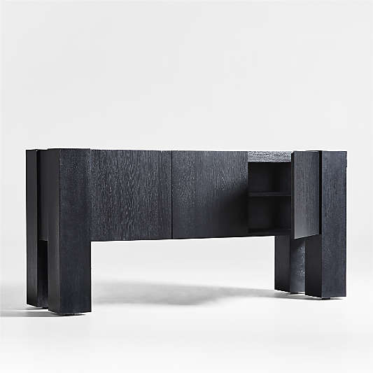 Sobro Black Wood Sideboard