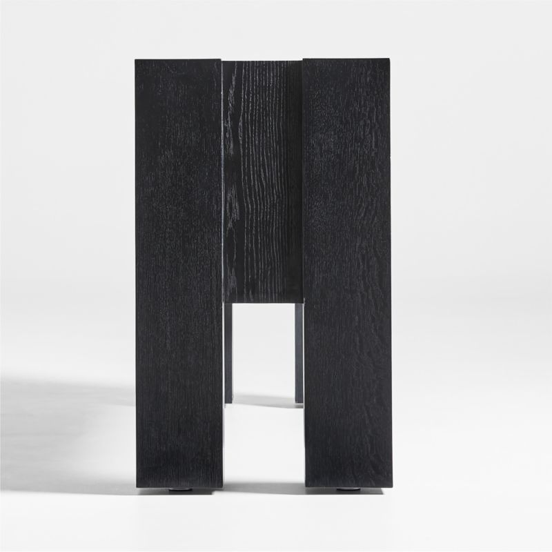 Sobro Black Wood Sideboard - image 6 of 9