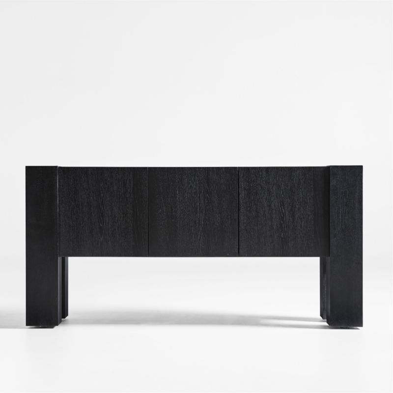 Sobro Black Wood Sideboard - image 0 of 9