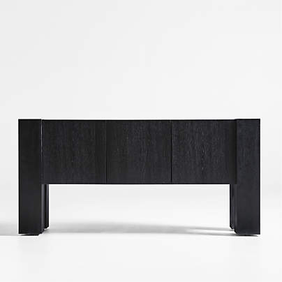 Sobro Black Wood Sideboard