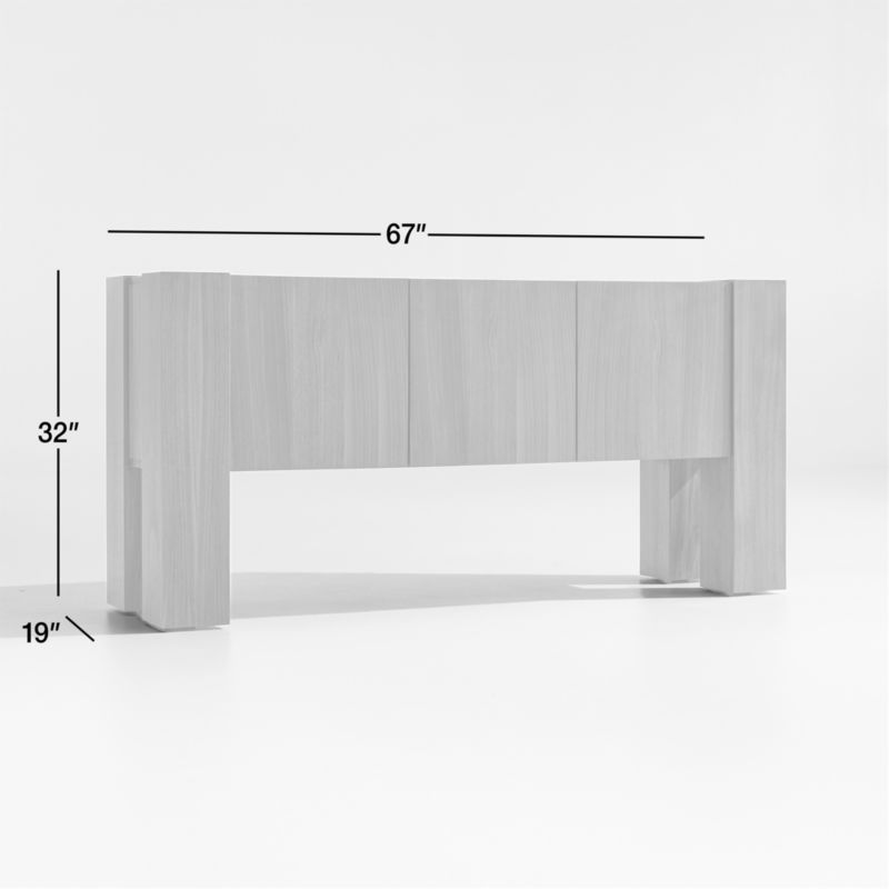 View Sobro Black Wood Sideboard - image 3 of 9