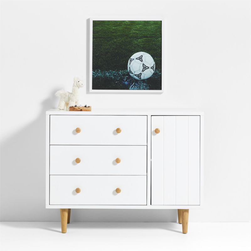 Soccer Ball Framed Wall Art Print