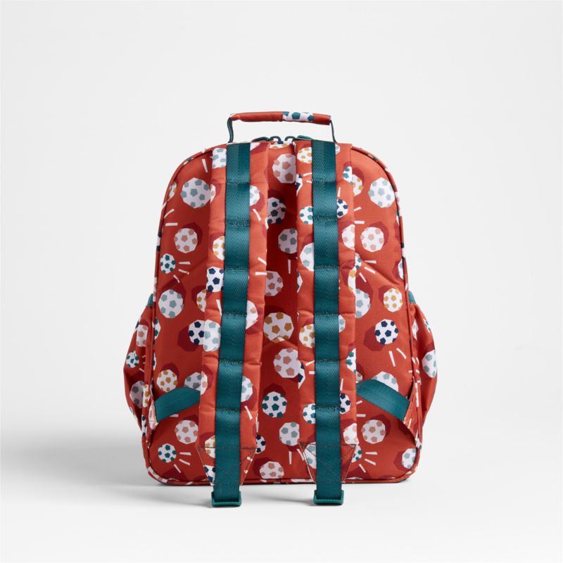 Soccer Print Kids Backpack with Side Pockets