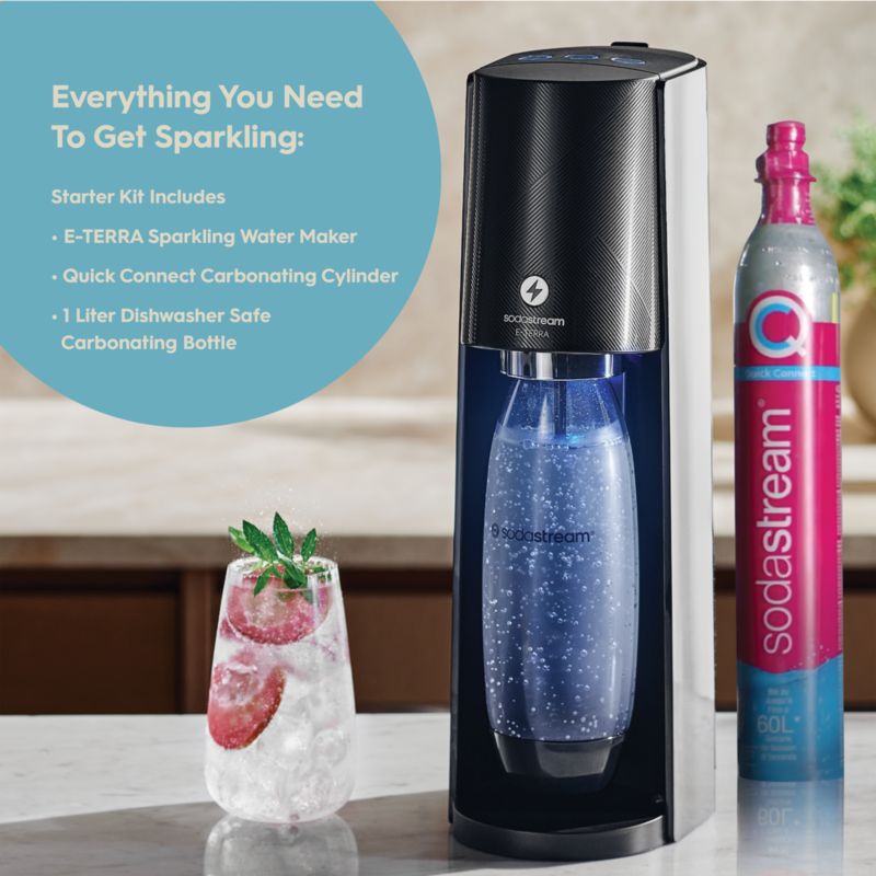 SodaStream E-Terra Black Sparkling Water Maker - image 3 of 6