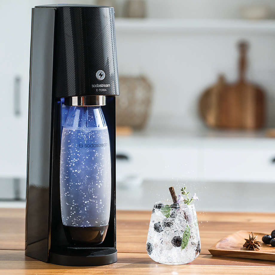 SodaStream E-Terra Black Sparkling Water Maker + Reviews | Crate