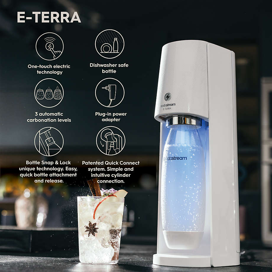 SodaStream E-Terra White Sparkling Water Maker + Reviews