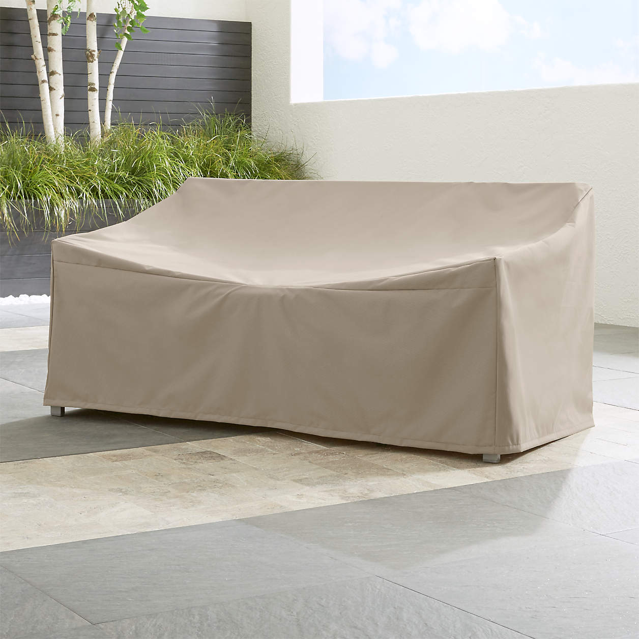 Outdoor Small Sofa Cover + Reviews Crate & Barrel