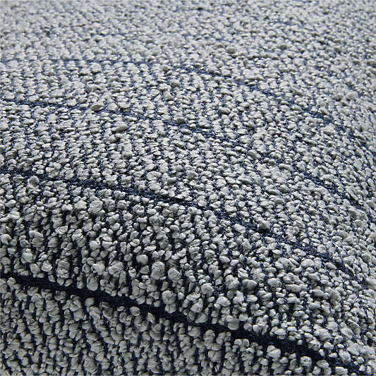 Soft Boucle Striped 24"x16" Mist Blue Indoor/Outdoor Throw Pillow