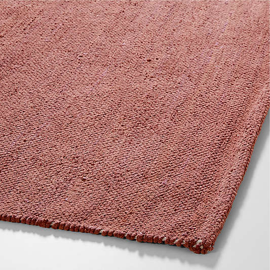 Soft Gradient Pink Chenille Kids Area Rug 6'x9'