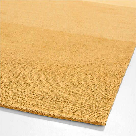 Soft Gradient Yellow Chenille Kids 12"x18" Rug Swatch