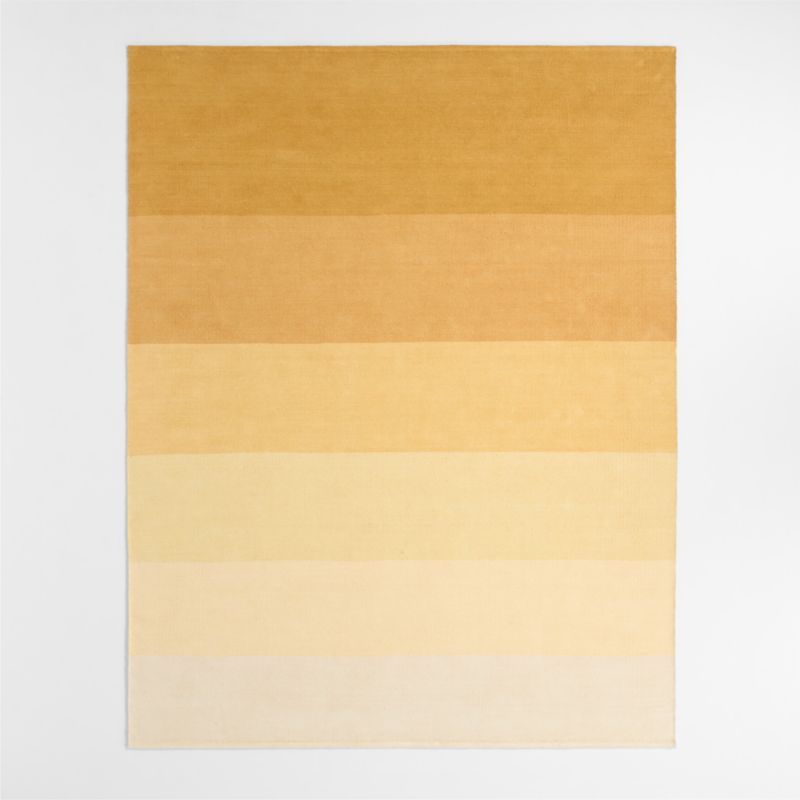 Soft Gradient Yellow Chenille Kids Area Rug 5x8 - image 0 of 4