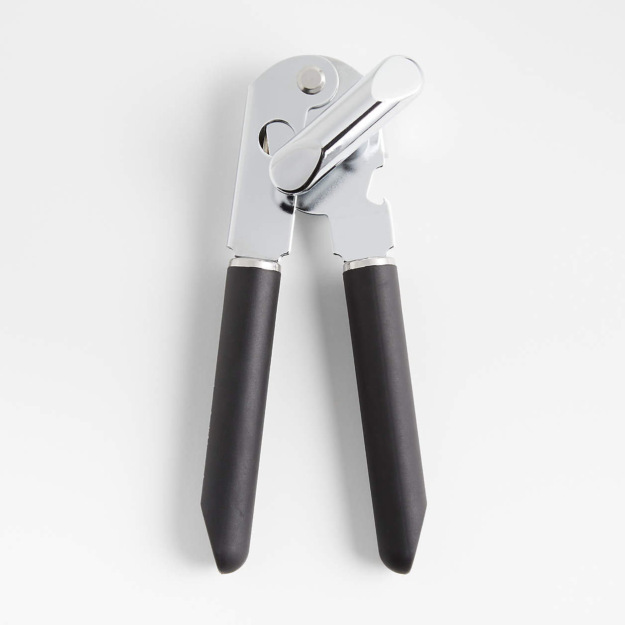 Crate & Barrel Black SoftTouch Can Opener + Reviews Crate & Barrel