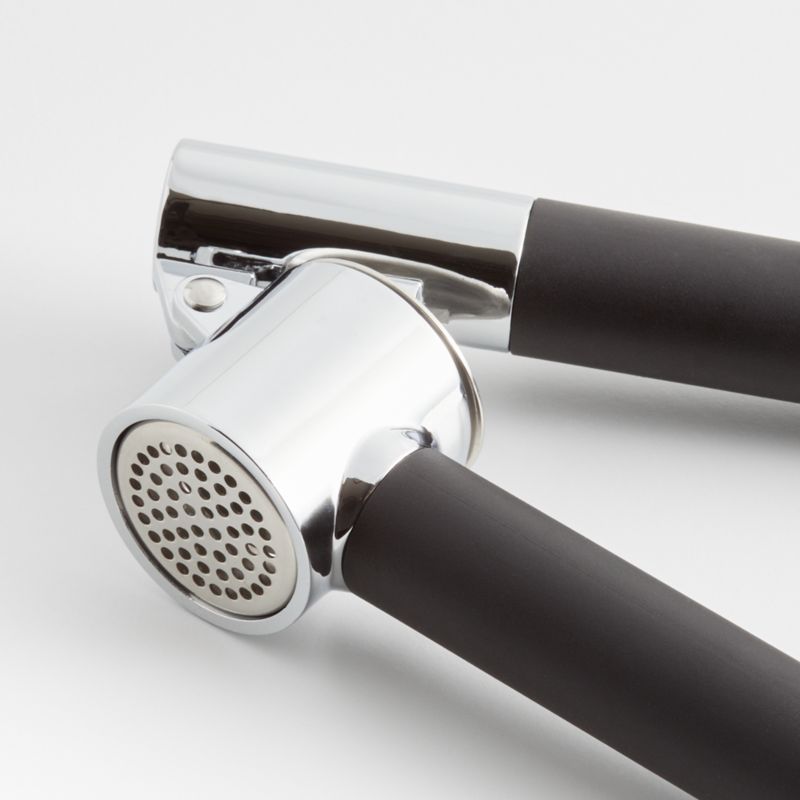 Crate & Barrel Black Soft-Touch Garlic Press - image 4 of 5