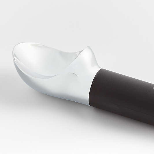 Crate & Barrel Black Soft-Touch Ice Cream Scoop