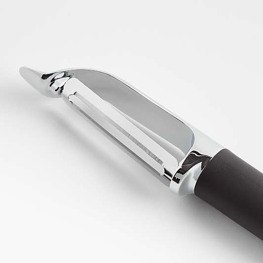 Crate & Barrel Black Soft-Touch Peeler