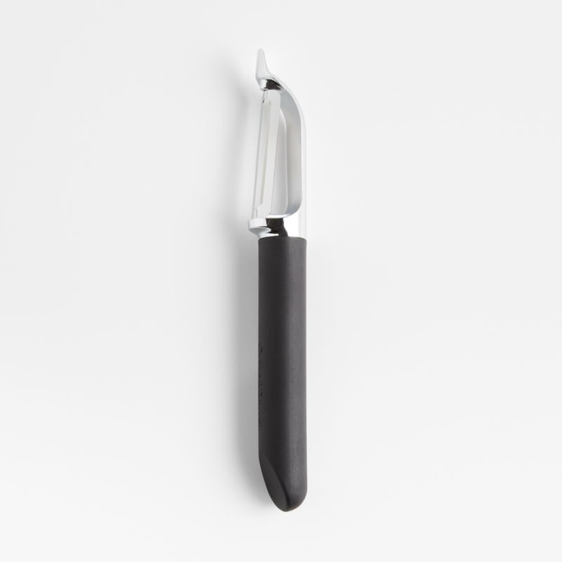 Crate & Barrel Black Soft-Touch Peeler