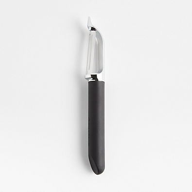 View Crate & Barrel Black Soft-Touch Peeler details