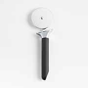 Crate & Barrel Black Soft-Touch Pizza Wheel