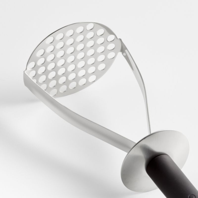 Crate & Barrel Black Soft-Touch Potato Masher - image 4 of 5