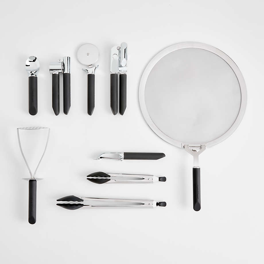 Crate & Barrel Black Silicone Utensils