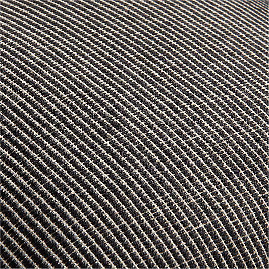 Ink Black 20"x20" Soft Textured Indoor/Outdoor Throw Pillow