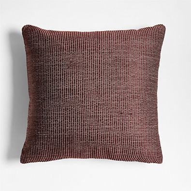 View Chestnut Red 20x20 Soft Textured Indoor/Outdoor Throw Pillow details