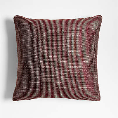 Chestnut Red 20x20 Soft Textured Indoor/Outdoor Throw Pillow