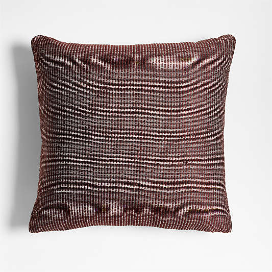 Chestnut Red 20"x20" Soft Textured Indoor/Outdoor Throw Pillow