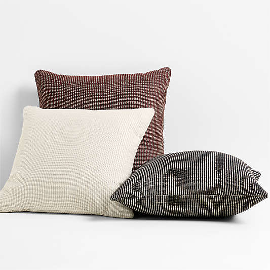 Soft Textured 20"x20" Indoor/Outdoor Throw Pillows