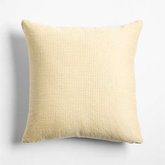 Surya Yellow 20"x20" Soft Textured Indoor/Outdoor Throw Pillow