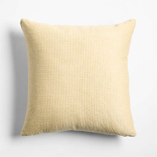 Surya Yellow 20"x20" Soft Textured Indoor/Outdoor Throw Pillow