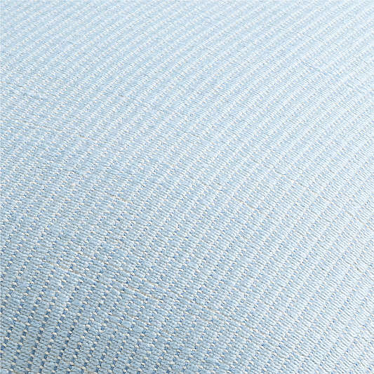 Waterfall Blue 20"x20" Soft Textured Indoor/Outdoor Throw Pillow