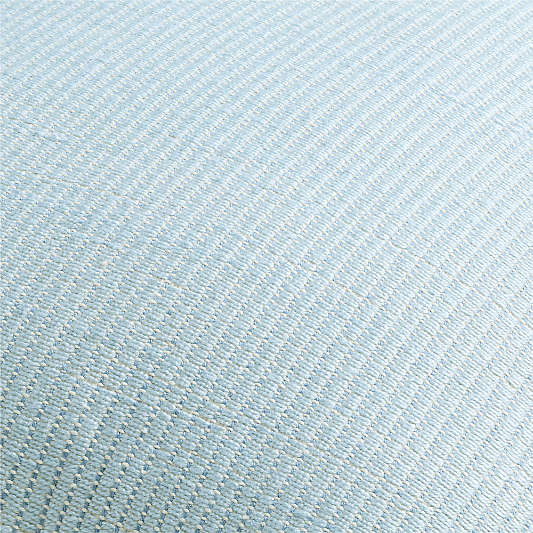 Waterfall Blue 20"x20" Soft Textured Indoor/Outdoor Throw Pillow